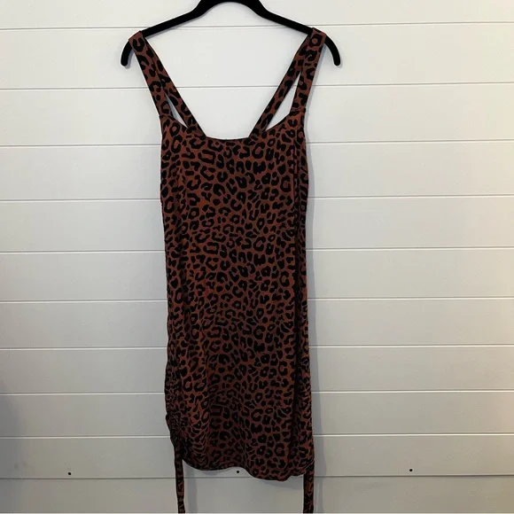 Lovers & Friends Tina Leopard Print Mini Dress Size Medium Indie Sleeze Sexy - Picture 9 of 10